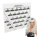 Hair Extension Holder with Clips – Sturdy Acrylic Styling Board for Sectioning, Organizing, and Displaying Hair Extensions, Wigs, and Wefts – Professional Salon Tool for Hair Stylists and Home Use