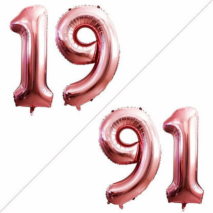 Number 19 Balloons for 19th Birthday Sweet 19 Party Decorations, 42 Inch Jumbo by GOER