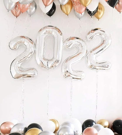 40 Inch Silver 20 Number Balloons Giant 20 Balloons Silver Birthday 20 Balloons - Image 7