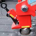 Shocker 30K Gooseneck Surge Air Hitch & Shift Lock Coupler for 2-5/16" Ball, 3-15/16" Round Angled Pin