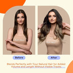 Full Shine Hair Extensions Real Human Hair Tape in Color 1B/18 Black to Blonde 18 Inch Natural Seamless Skin Weft Tape in Hair Extensions Human Hair 20PCS 50g Remy Extensions for Women Real Hair