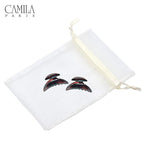 Camila Paris CP1143/2 French Hair Clip for Women, Set of 2 Small Girls Hair Claw Clips Jaw Fashion Durable and Styling Hair Accessories for Women, Strong Hold No Slip Grip, Made in France