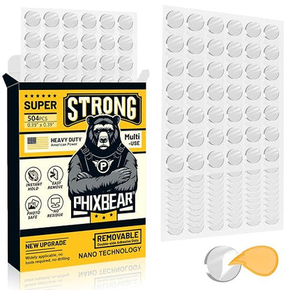 PHIXBEAR Small Mounting Putty No Residue, Strong Double Sided Glue Adhesive by PHIXBEAR