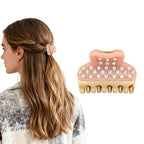 2026 Premium Durable Hair Claw Clip for Women, Original Italian Designed Strong Grip Hair Clips for Normal Fine Thin Hair, No Slip Jaw Clips with Gift Box for Christmas Birthday Girls, 1.7 Inch Pink