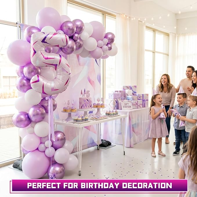 40 Inches Pink Number 5 Balloon - Image 5