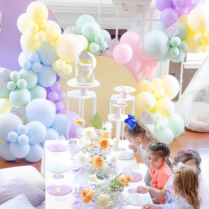 Voircoloria 105pcs Baby Blue Party Latex Balloons, 12inch | - Image 4