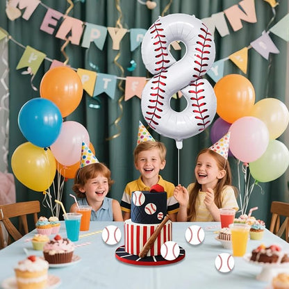Baseball Birthday Decor, Sport Themed Balloons Party Decorations - Image 7