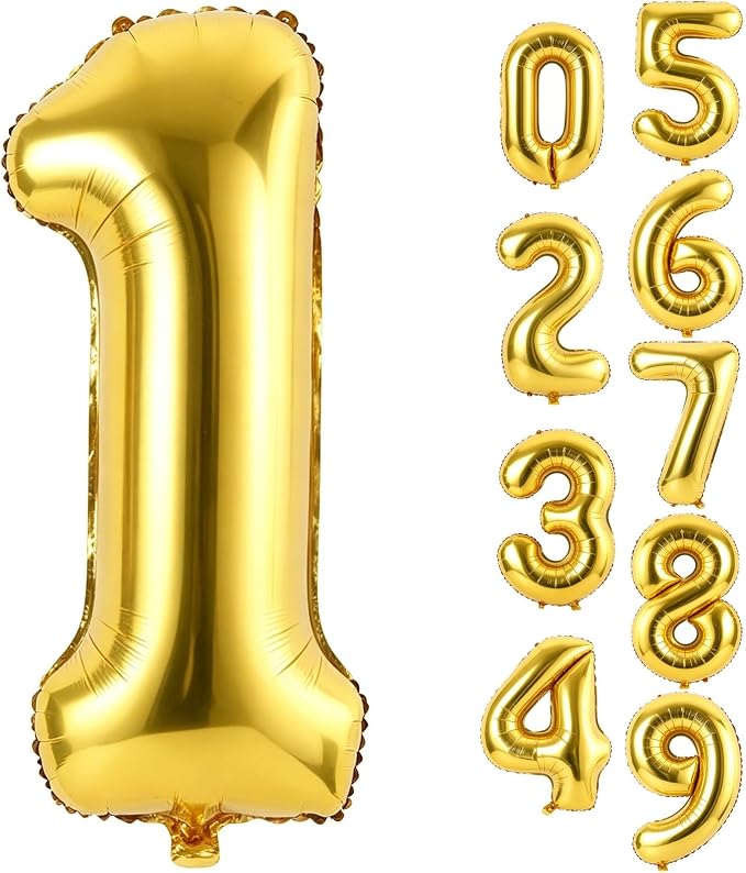 40 Inch Gold Number 1 Foil Balloon by Unknown