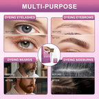 Eyelash & Eyebrow Color Kit, Professional Instant Lash & Brow Color Kit, Easy to Use with Natural Results, DIY Hair Coloring Eye Brow & Eye Lash Set for Beginner Salon Beauty 7ml (Brown/Light Brown)
