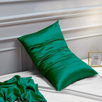 NTBAY Satin Body Pillowcase for Hair and Skin, Luxurious and Silky Pillow case with Envelope Closure, 20x54 Inches, Dark Green