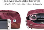 Travel Toiletry Bag 8L for Women, Large Packing Cube with Waterproof TPU Wet/Dry Compartment (02 Valkyrie Red)