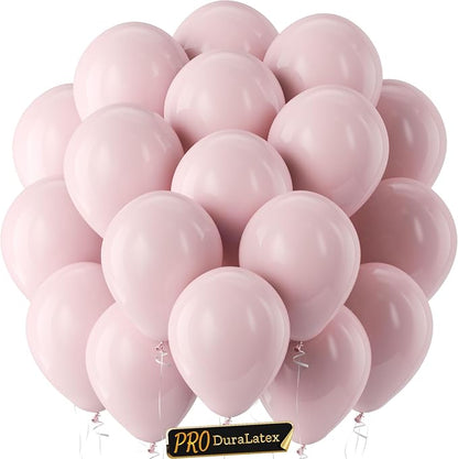 Pro Duralatex Dusty Pink Extra-Thick Balloons 120 Pack 10 inch | Boho Blush by Bezente