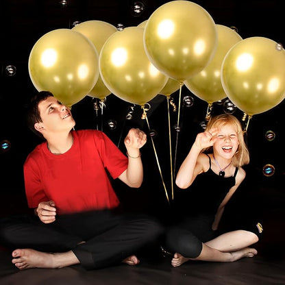 24pcs Gold Balloons 18 Inch Large Gold Metallic Chrome Balloons Big Latex - Image 5