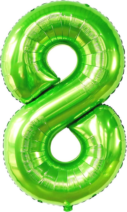 KatchOn Light Green Number 8 Balloon 40 Inch | Green Neon 8 balloon Number - Image 9