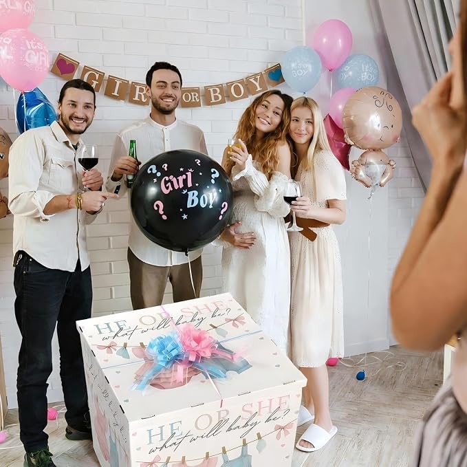 AmazingSpark 28in Giant Gender Reveal Gift Box - Image 4