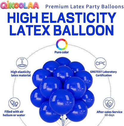 32Pcs Dark Blue Big Balloons 18 Inch, Round Large Latex Party Balloons - Image 2