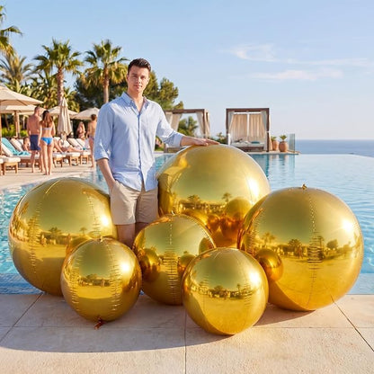 24 Pcs Giant Metallic Party Balloons, Birthday Wedding Christmas Party - Image 7