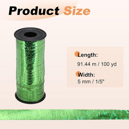 PATIKIL Glitter Curling Ribbon 100yds x 1/5" Plastic Balloon String Ribbon | - Image 2