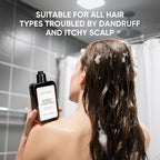 Anti Dandruff Shampoo with 1% Selenium Sulfide – Helps reduce Itchy Flaky Scalp, strengthens and nourishes hair, soothes the scalp, Controls Oil, 7oz