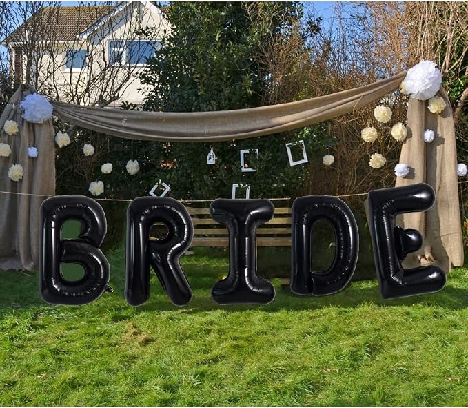 TONIFUL 40 Inch Large Black E Letter Balloon - Image 4