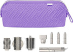 Leudes Hair Tools Travel Bag for Shark Flexstyle Carrying Case Portable Shark Hair Air Wrap Dryer Case Waterproof Dustproof Flat Curling Iron Travel Organizer (Purple)