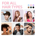 Mini Hair Bursh for Kids Women and Men, Protable Travel Size Hair Brush for Pockets Purse backpack,Mini Detangler Brush for All Hair Types, Small Hair Brush for Detangling(1 Pack-Pink)