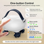 Scalp Massager, Head Massager Scalp, Tangle Resistant Design, 3 Massage Speed, Portable Head Massager, Hair Massagers with 12 Detachable Claws A Ideal Gift for Your Wife, Mom, Husband, Dad