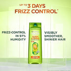 Garnier Fructis Sleek & Shine Full + Travel Size Shampoo (12.5 & 3 Fl Oz) + Conditioner (12 & 3 Fl Oz) Set for Frizzy, Dry Hair, Plant Keratin + Argan Oil (4 Items), 1 Kit (Packaging May Vary)