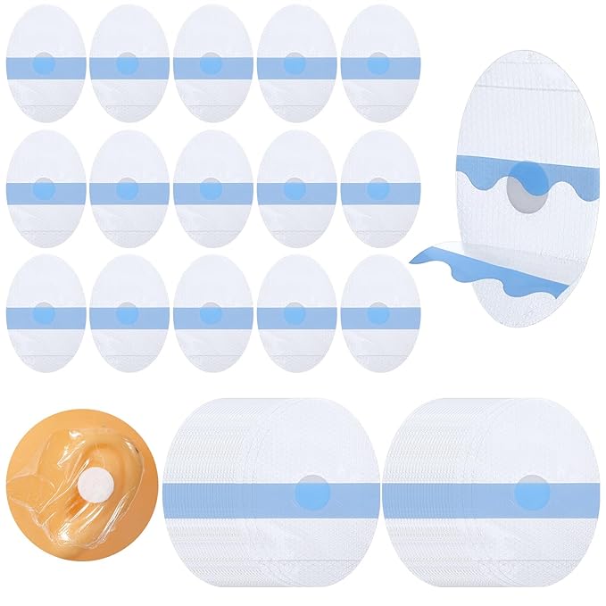 60 PCS Ear Covers, Large Size Upgarde Silicon-Gel Material Ear Covers with Cotton Ball Waterproof Ears Protection Disposable Ears Plugs for Adults and Babies Shower Bath Hair Washing Swimming
