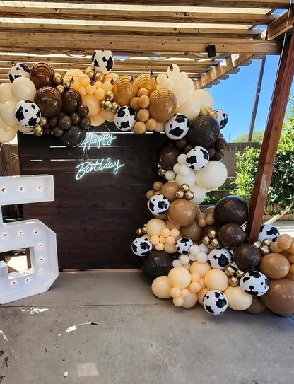 Brown Cow Print Balloons - Image 5