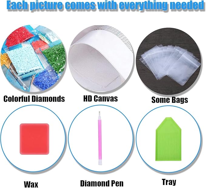 RYMILIE Diamond Art Kits for Adults, Book 5D Diamond Painting Kits for Beginner - Image 8