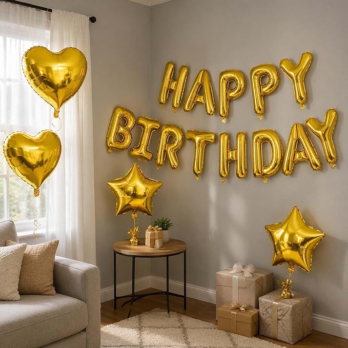 Gold Birthday Decorations - Image 4