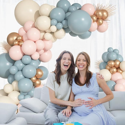 Ouddy Party 149Pcs Blue and Pink Balloon Arch Garland Kit 18 12 10 5 Inch | - Image 5