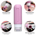 16 Pack Travel Bottles for Toiletries, Leakproof Travel Containers for Toiletries, TSA Approved Silicone Travel Accessories Squeezable Refillable 3oz for Shampoo Conditioner Lotion