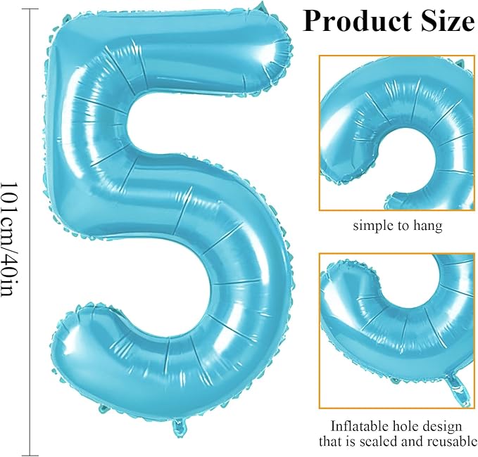 Number 15 Balloons for 15th Birthday Party Decorations, 0-100 Large No.15 - Image 2