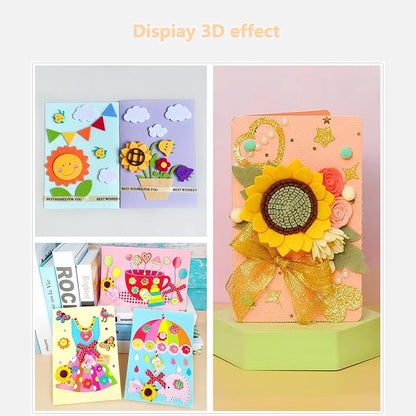 ACFELLE 1000 Pieces 3D Foam Dots Dual-Adhesive Square, 0.4inch Double Sided Pop - Image 6