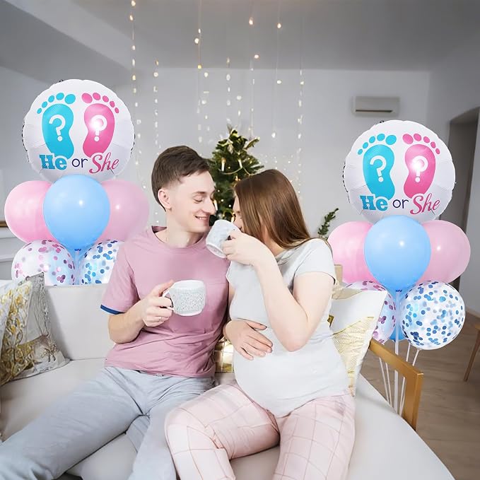 Gender Reveal Balloon Table Centerpiece Stand Kit 2 Set - Image 4