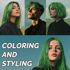 SOVONCARE Green Temporary Hair Color Wax Washable Hair Dye for Men & Women, All-Day Hold Disposable Hair Styling Clays for Party, Cosplay & Daily 4.23 oz
