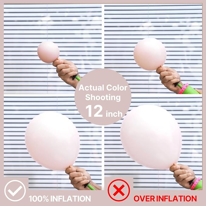 PartyWoo Beige Balloons 152pcs Different Sizes of 18 12 10 5 Inch Boho Cream - Image 3