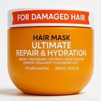 VAO Deep Conditioning Hair Mask for Damaged Hair – Intensive Hydrating Hair Treatment with Argan Oil, Shea Butter, Keratin, Hyaluronic Acid – Deep Conditioner for All Hair Types – 11.8 Fl Oz