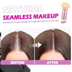 Acomler Root Touch Up Hair Color, Instant Root Cover Up, Black Hairline Powder, Gray Hair Cover Up Hair Fibers for Thinning, Hair Powder for Women Men Includes Makeup Brush (Black, 0.42oz)