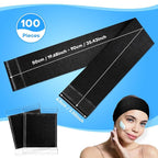 Noverlife 100PCS Disposable Spa Facial Headbands, Stretch Soft Skin Care Hair Band with Adjustable Magic Tape, Non-Woven Fabric Esthetician Headbands for Women Salon Travel Makeup Spa Headwraps