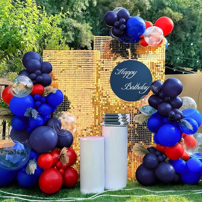 Blue and Red Balloon Garland Arch Kit - Image 7
