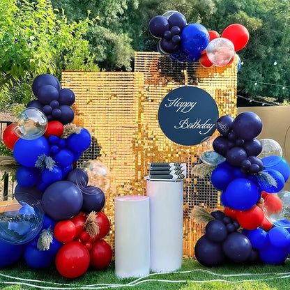 Blue and Red Balloon Garland Arch Kit - Image 7