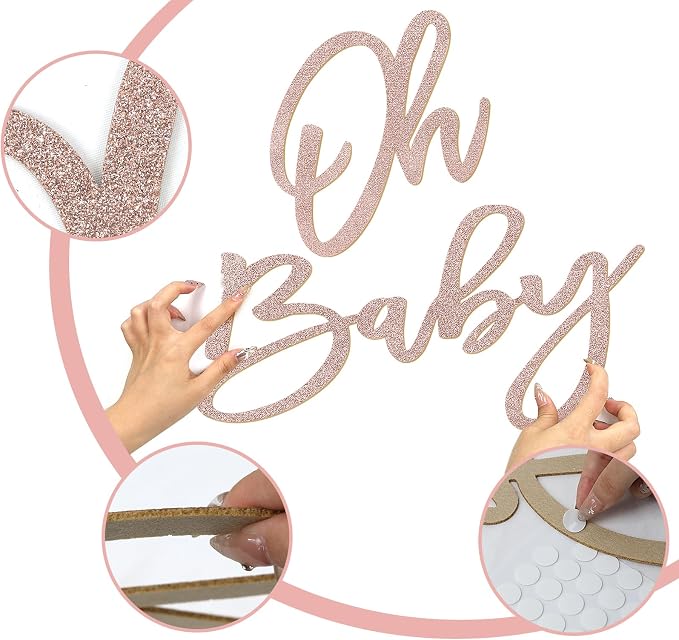 Oh Baby Sign for Baby Shower Backdrop - Image 3