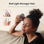 Breo Portable Mini Scalp Massager – IPX7 Waterproof Rechargeable Head Massager for Scalp Relax, Stress Relief Tool with Bamboo Wood Charging Base, Removable Massage Nodes (Silver with Base)