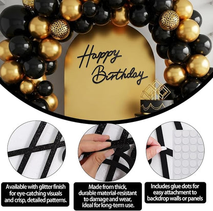 TONIFUL Happy Birthday Sign for Backdrop - Image 3