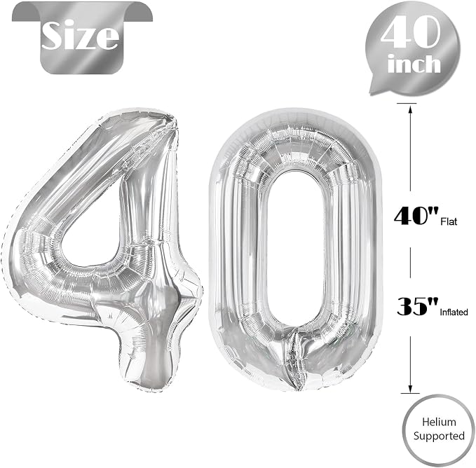 Sliver 40 Balloon - Image 5