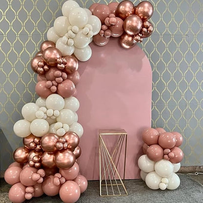 Voircoloria 66pcs Metallic Rose Gold Latex Party Balloons, 12inch | - Image 6