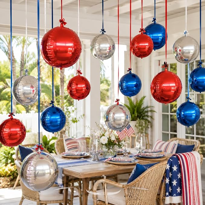 Red White Blue Balloons - Image 6